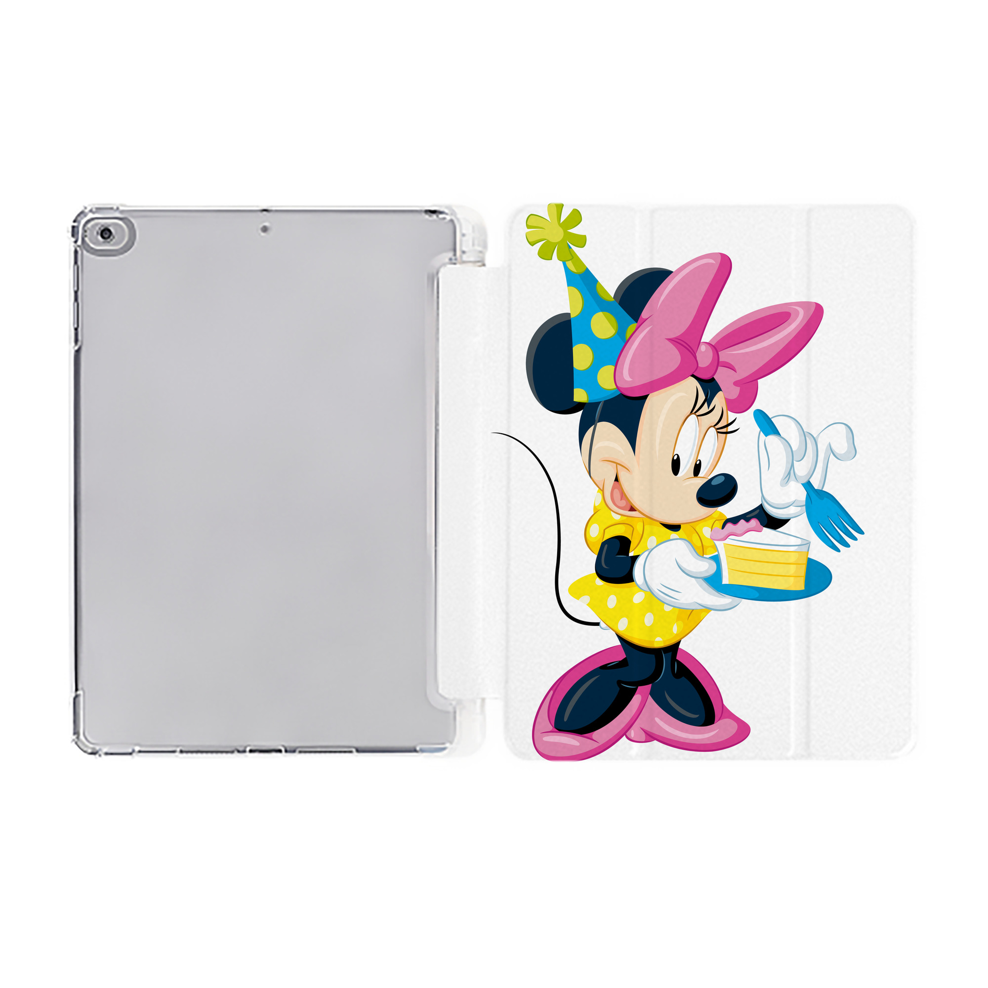 （画像用） ミッキーマウス Mickey Mouse IPad ケース ペン収納付き 三つ折りスタンド PUレザー×シリコン 対応機種9.5/10.5/10.9インチ